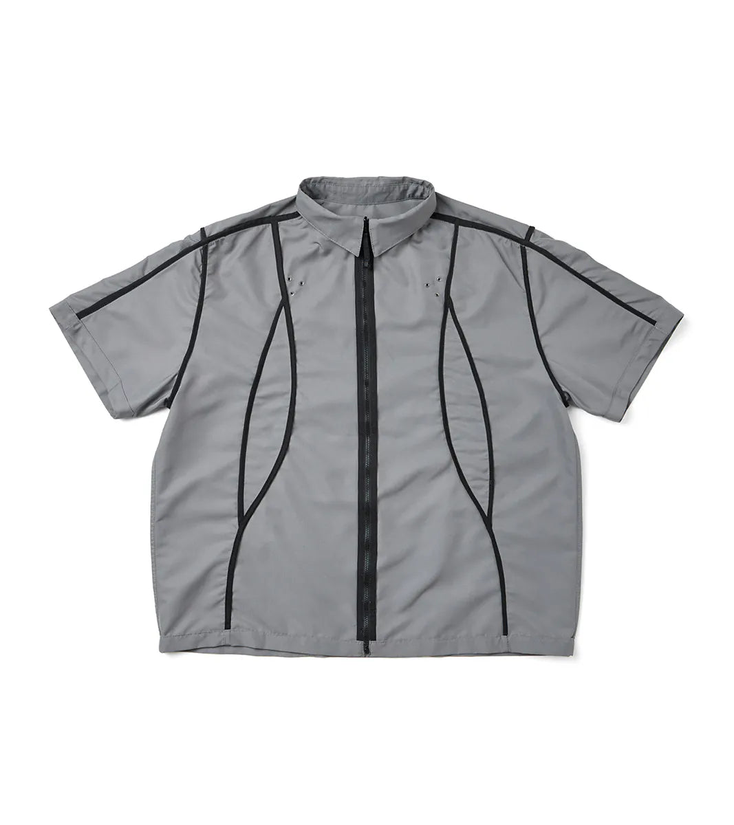 Reverse zip shirt - Lt. Gray