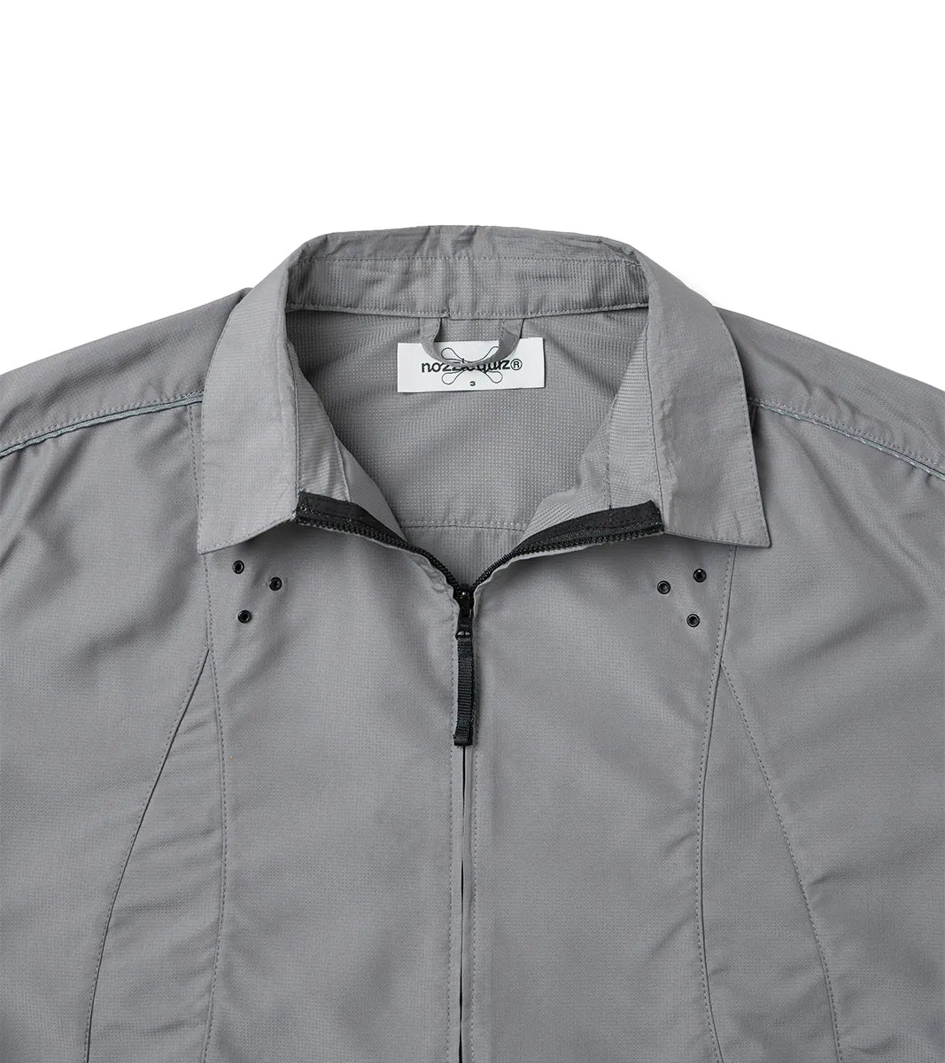 Reverse zip shirt - Lt. Gray