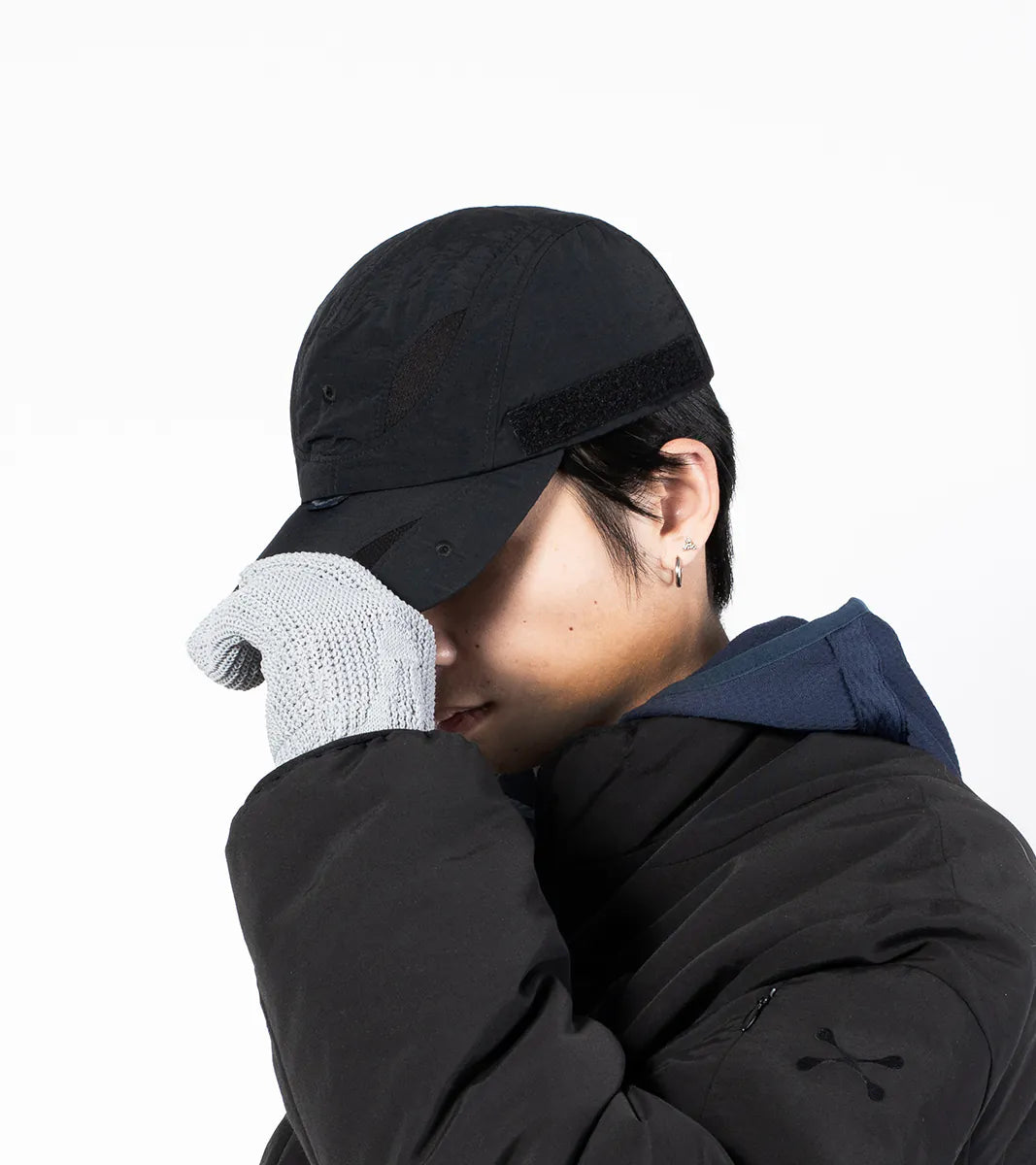 Black - U-Cut Peak Cap