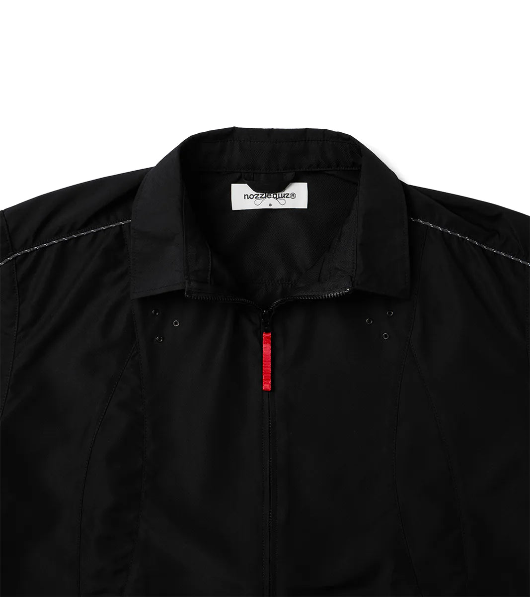 Reverse zip shirt - Black