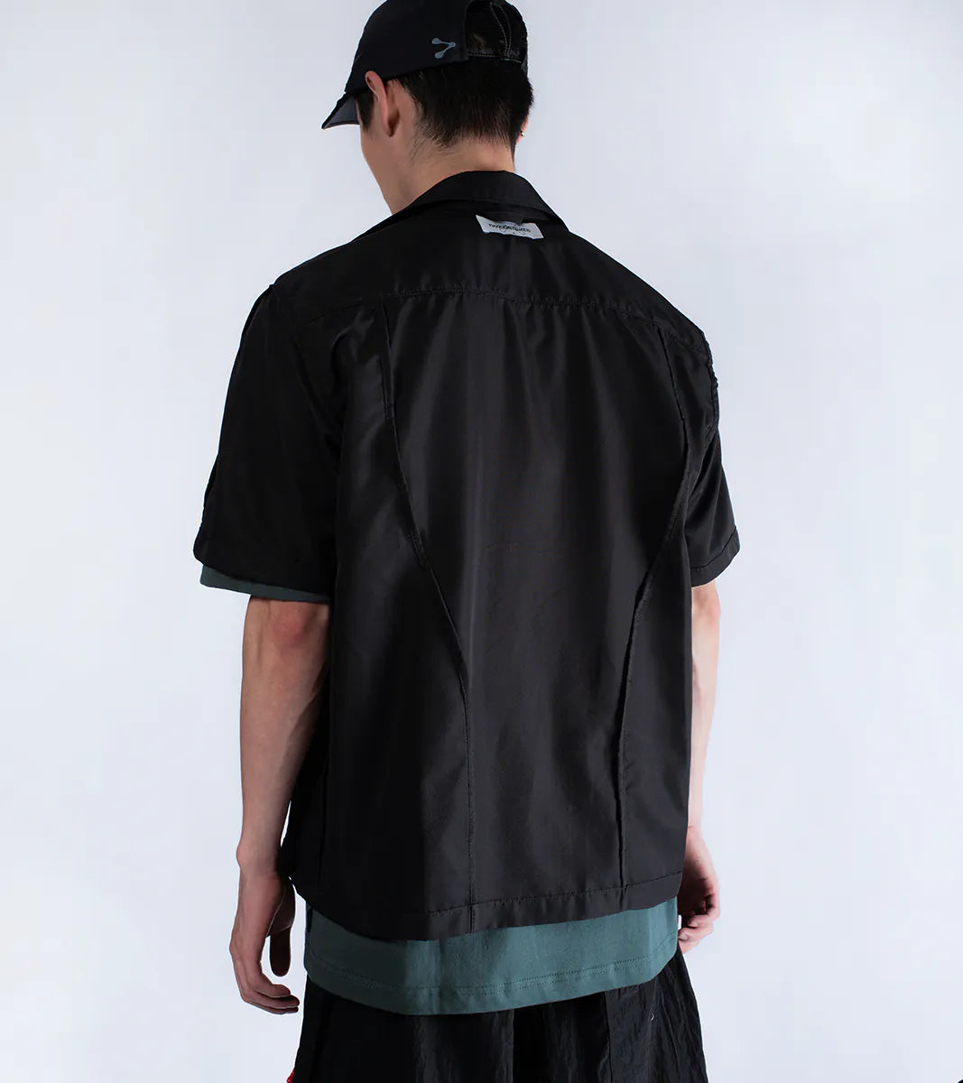 Reverse zip shirt - Black