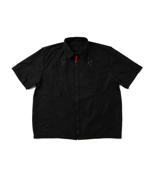 Reverse zip shirt - Black