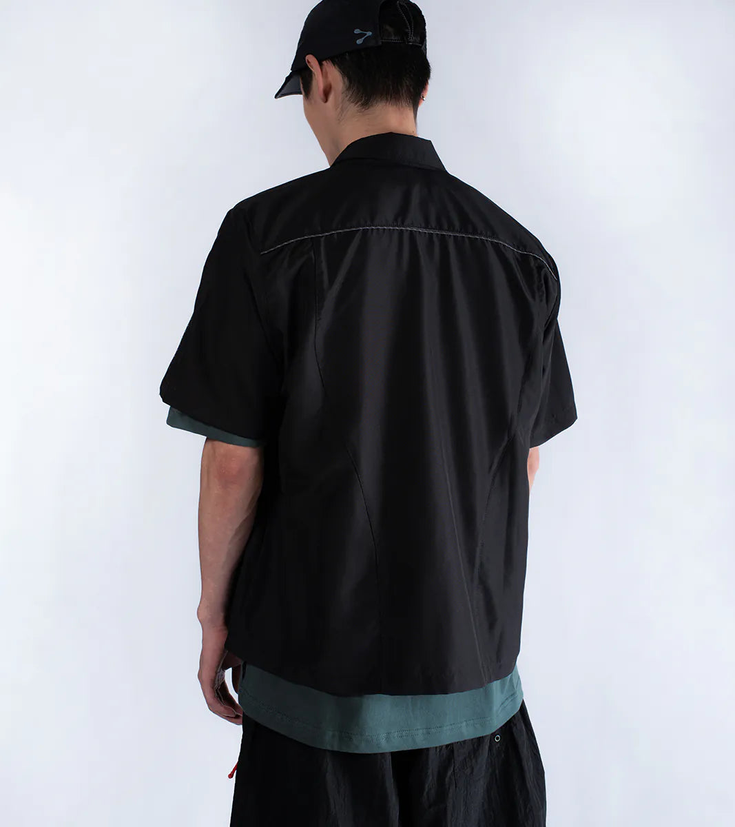 Reverse zip shirt - Black