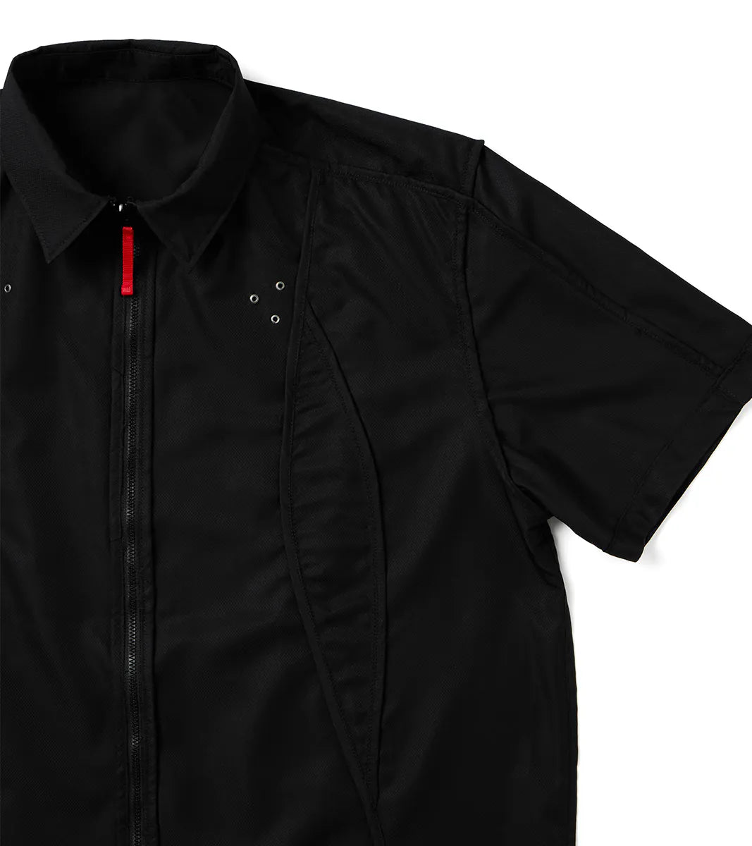 Reverse zip shirt - Black