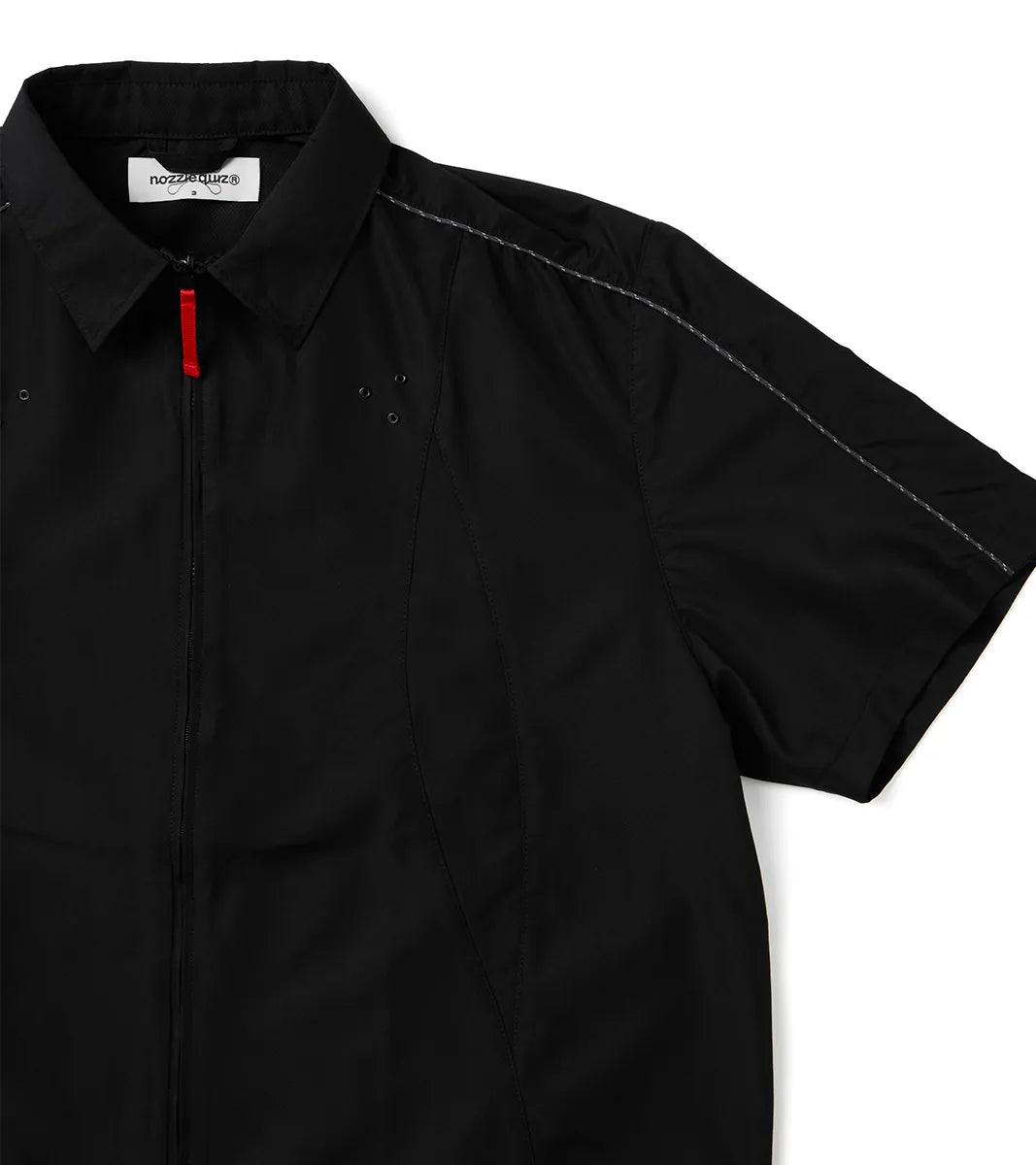 Reverse zip shirt - Black