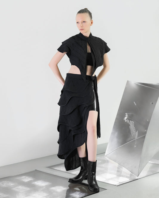 A-JANE Jass Layered Waves Collar