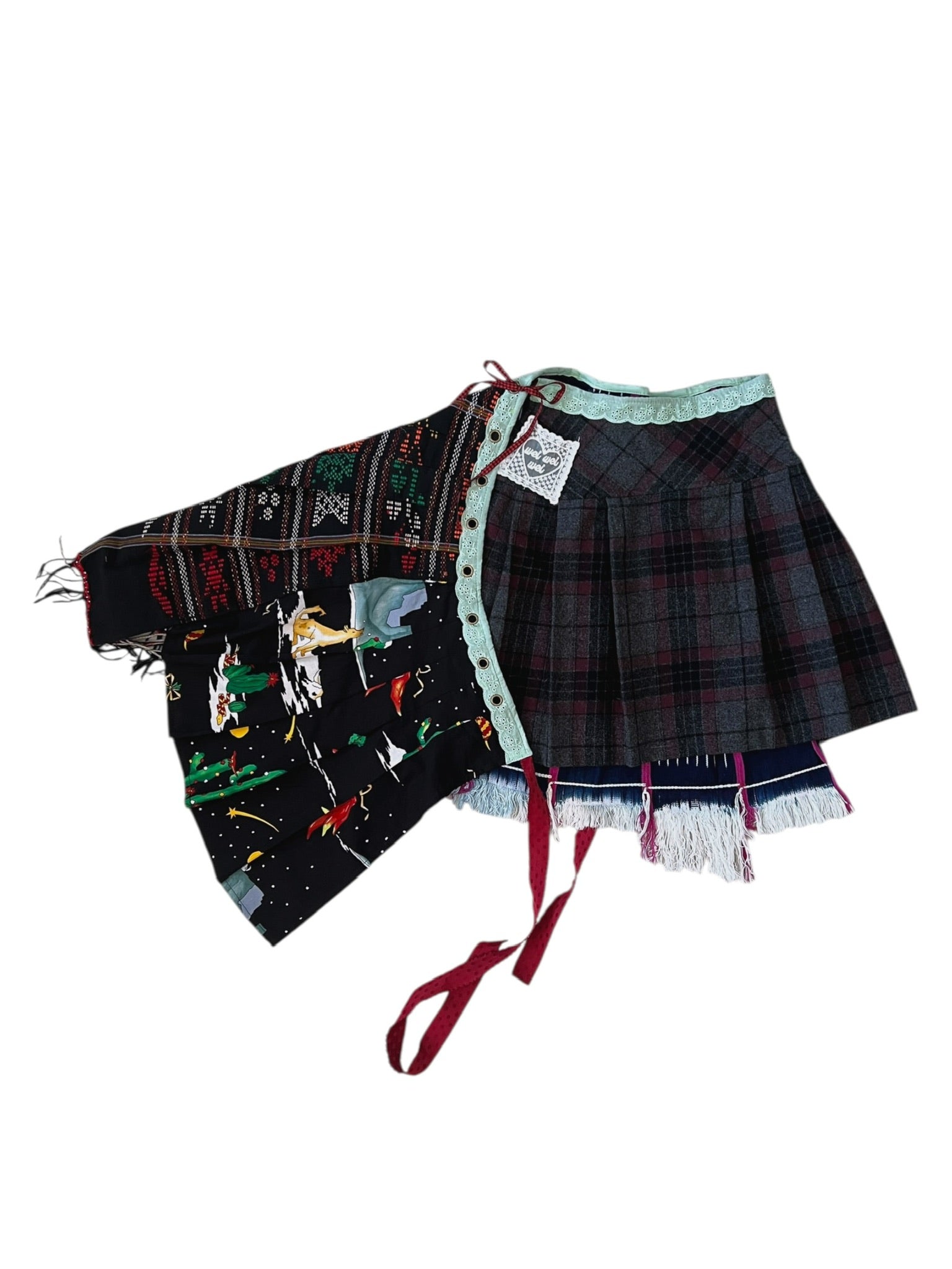 Remake Wrap Skirt - Short 38 - BEV C multi label store