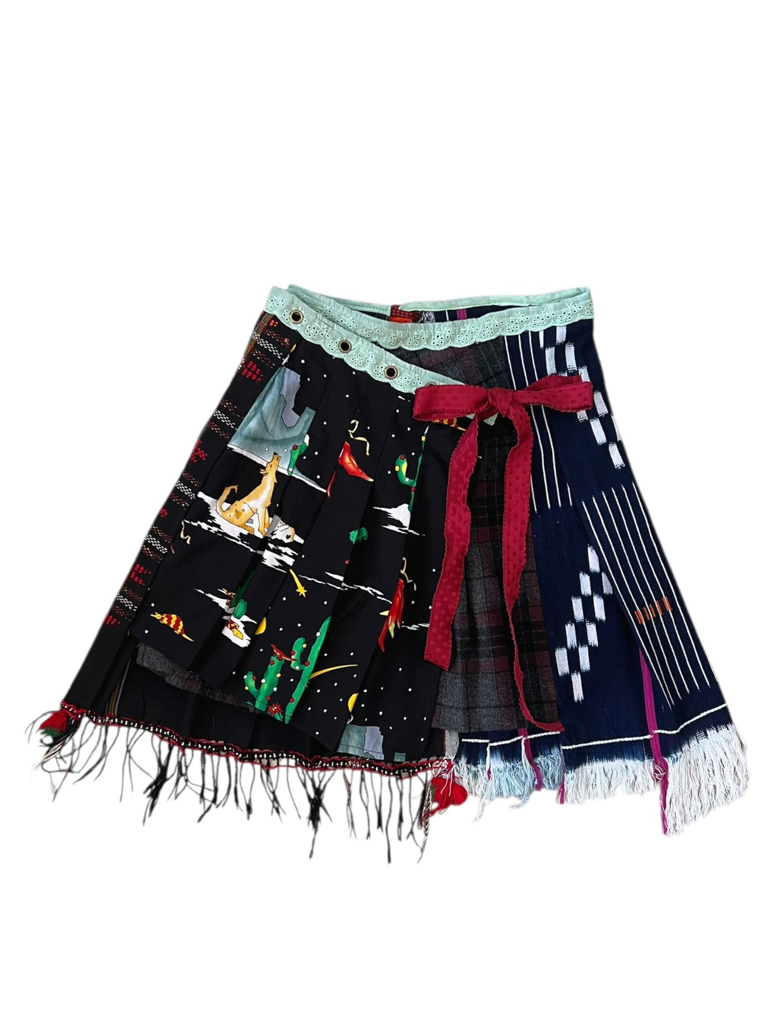 Remake Wrap Skirt - Short 38 - BEV C multi label store