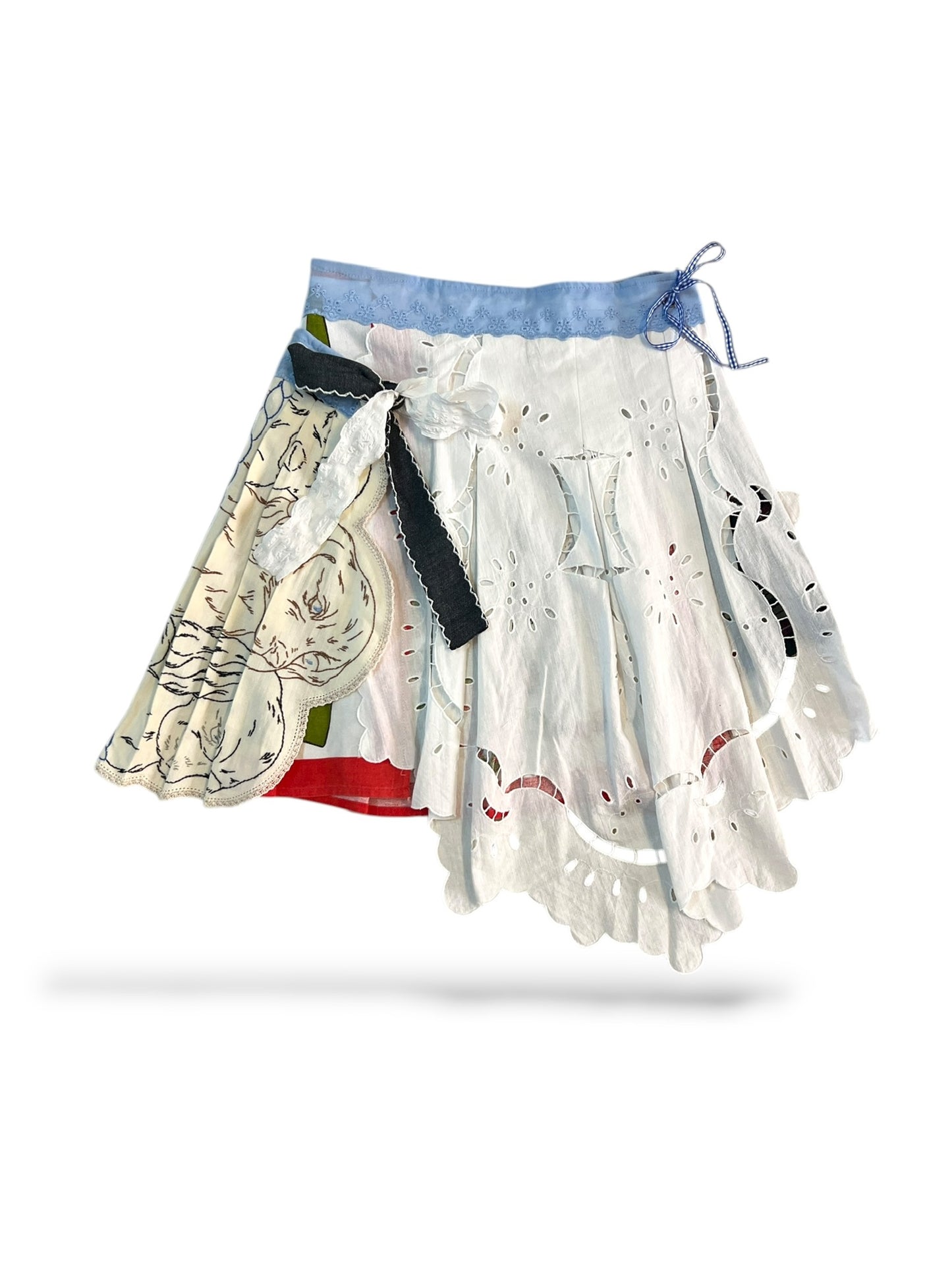 remake wrap skirt - Short 03