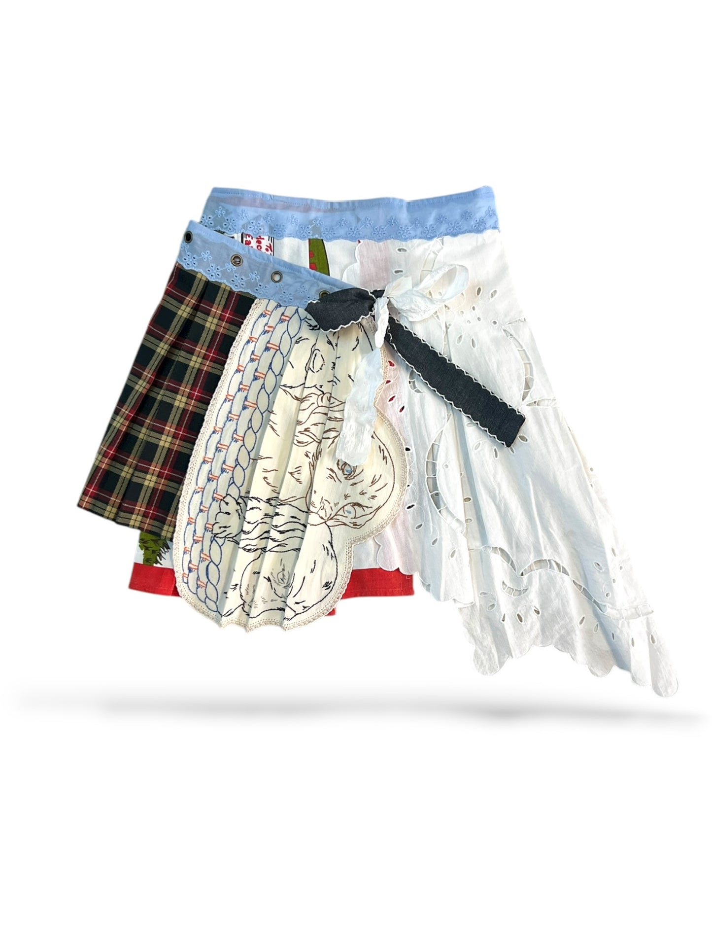 remake wrap skirt - Short 03