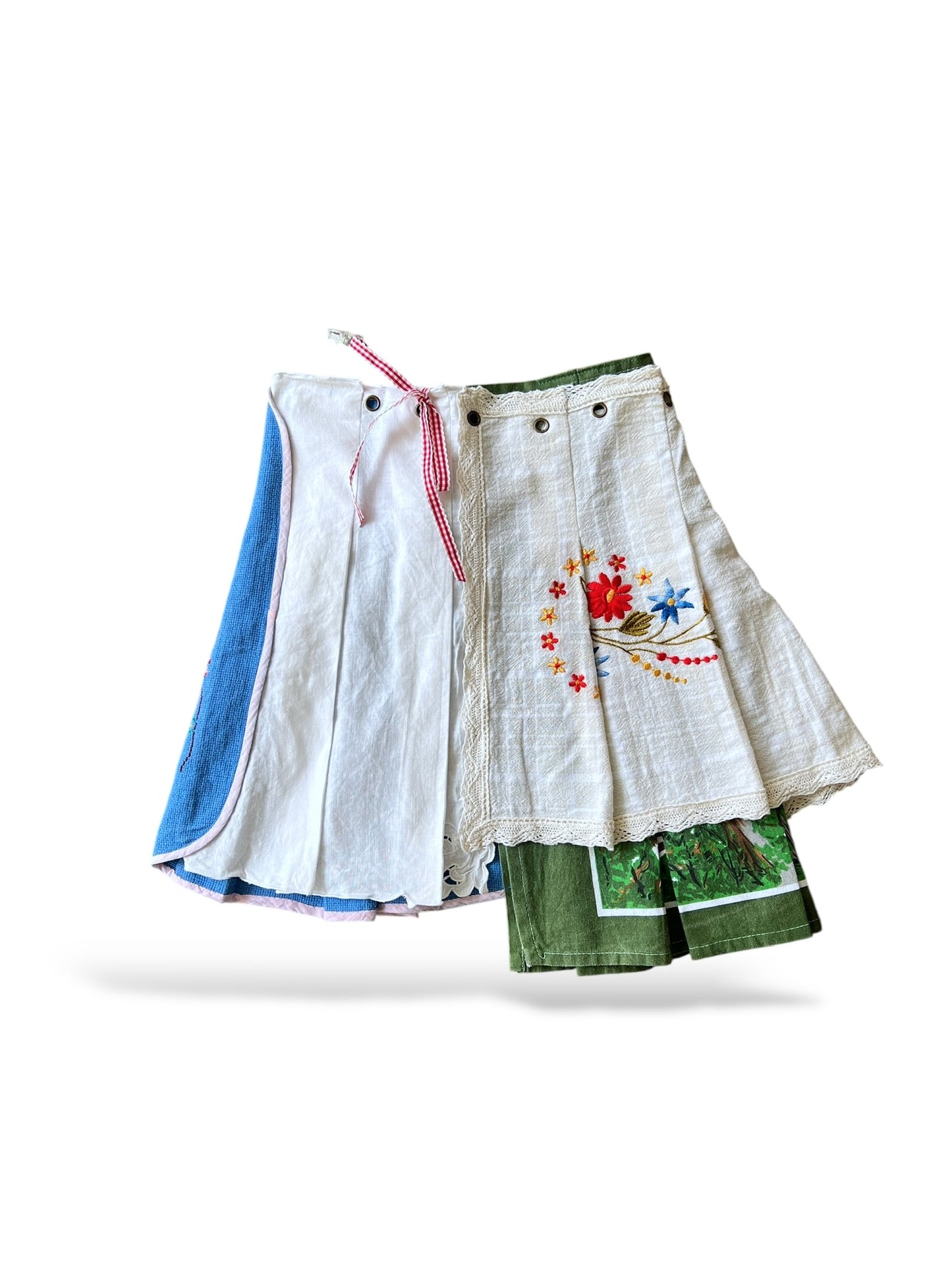 remake wrap skirt - Short 05