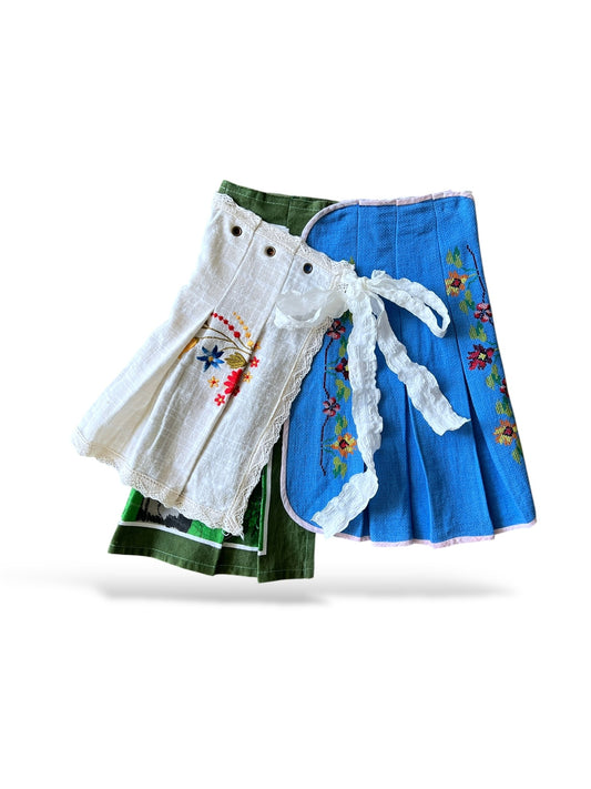 remake wrap skirt - Short 05