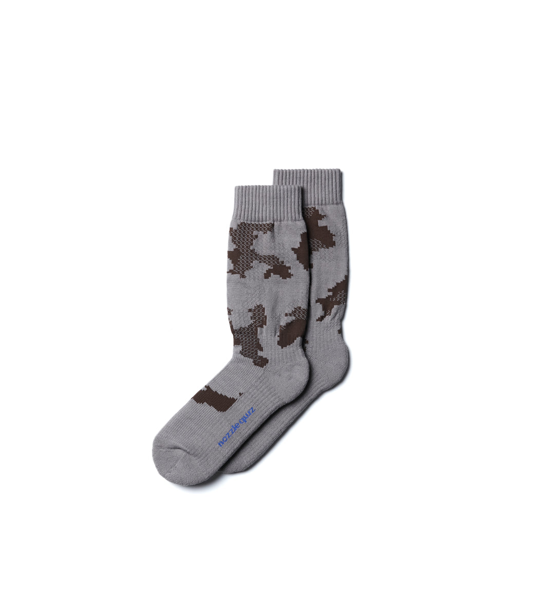 Digit No. Jacquard casual socks - Land Brown
