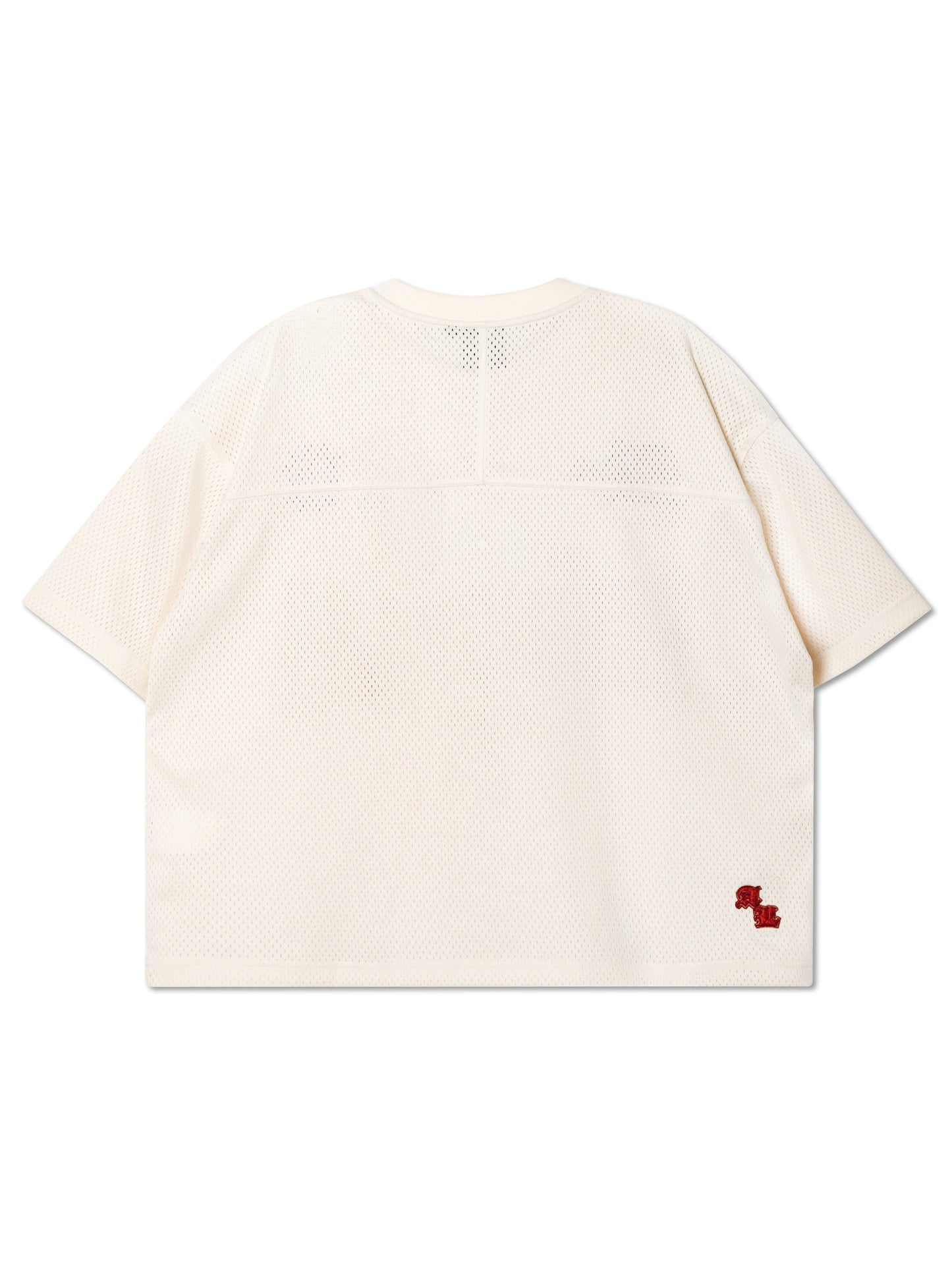 VARSITY CROPPED JERSEY CREAM