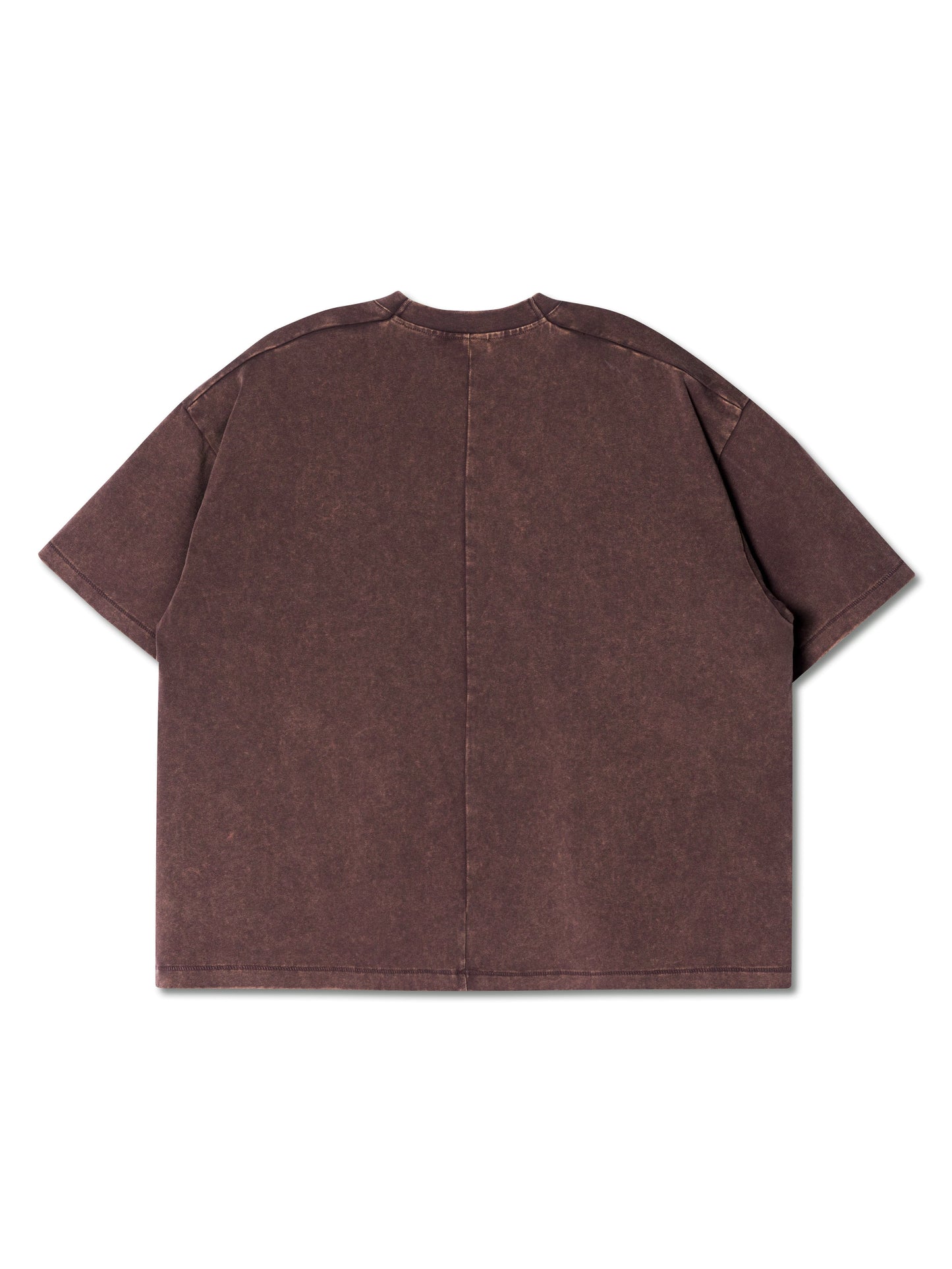 SINGLE STITCH WASHED CROPPED TEE BROWN - BEV C multi label store