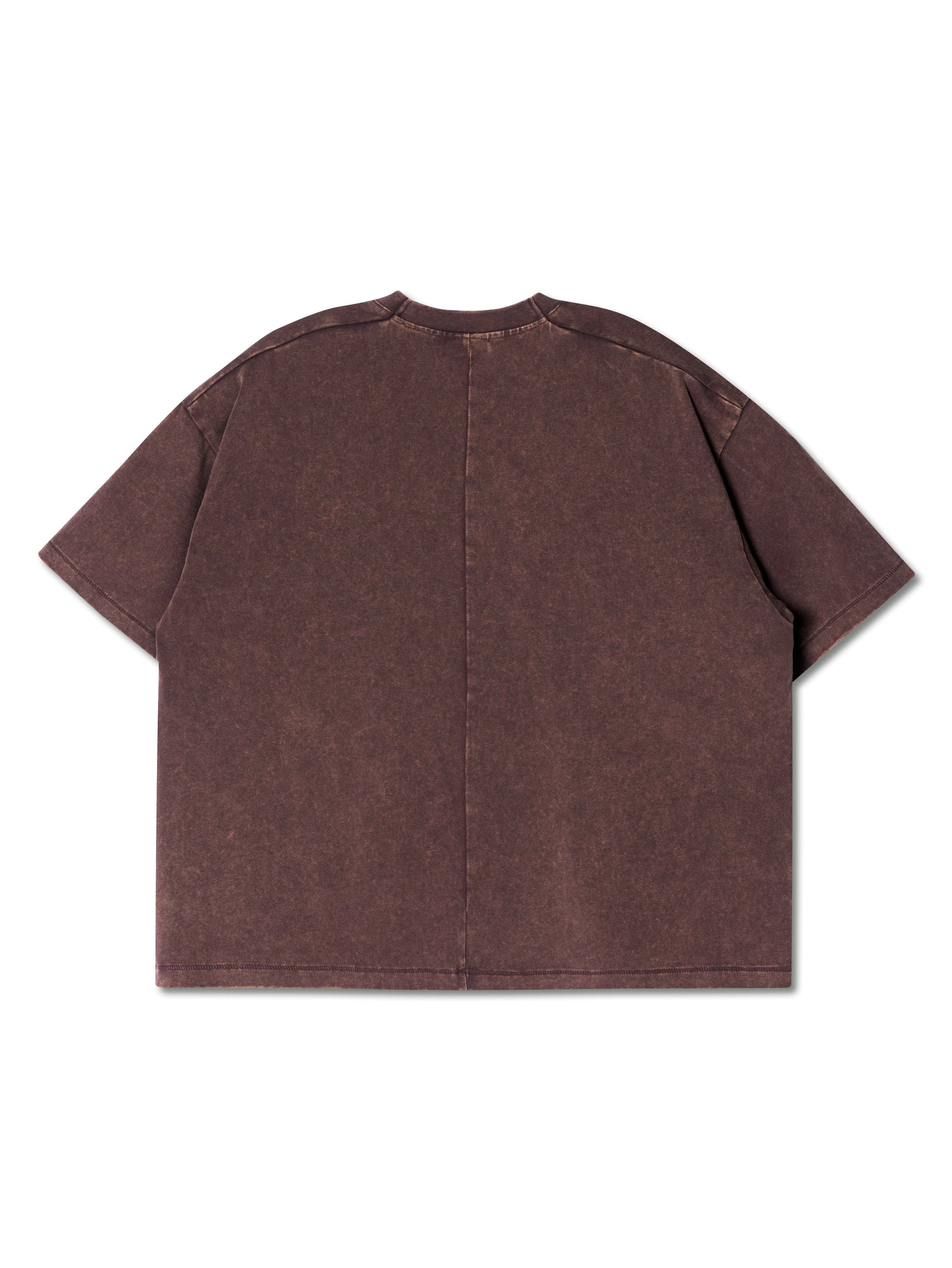 SINGLE STITCH WASHED CROPPED TEE BROWN - BEV C multi label store