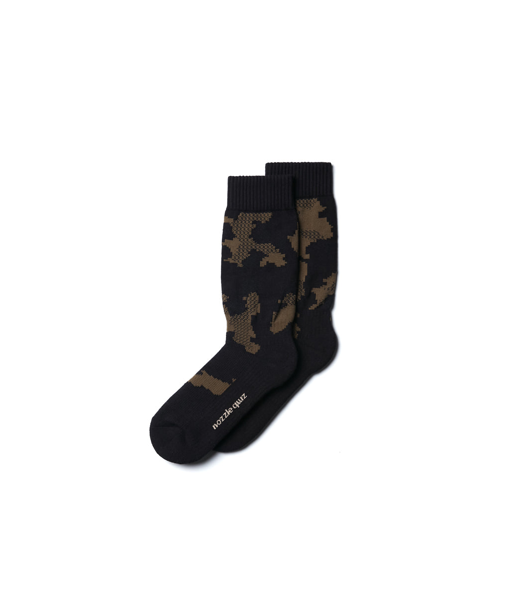 Digit No. Jacquard casual socks - Land Black