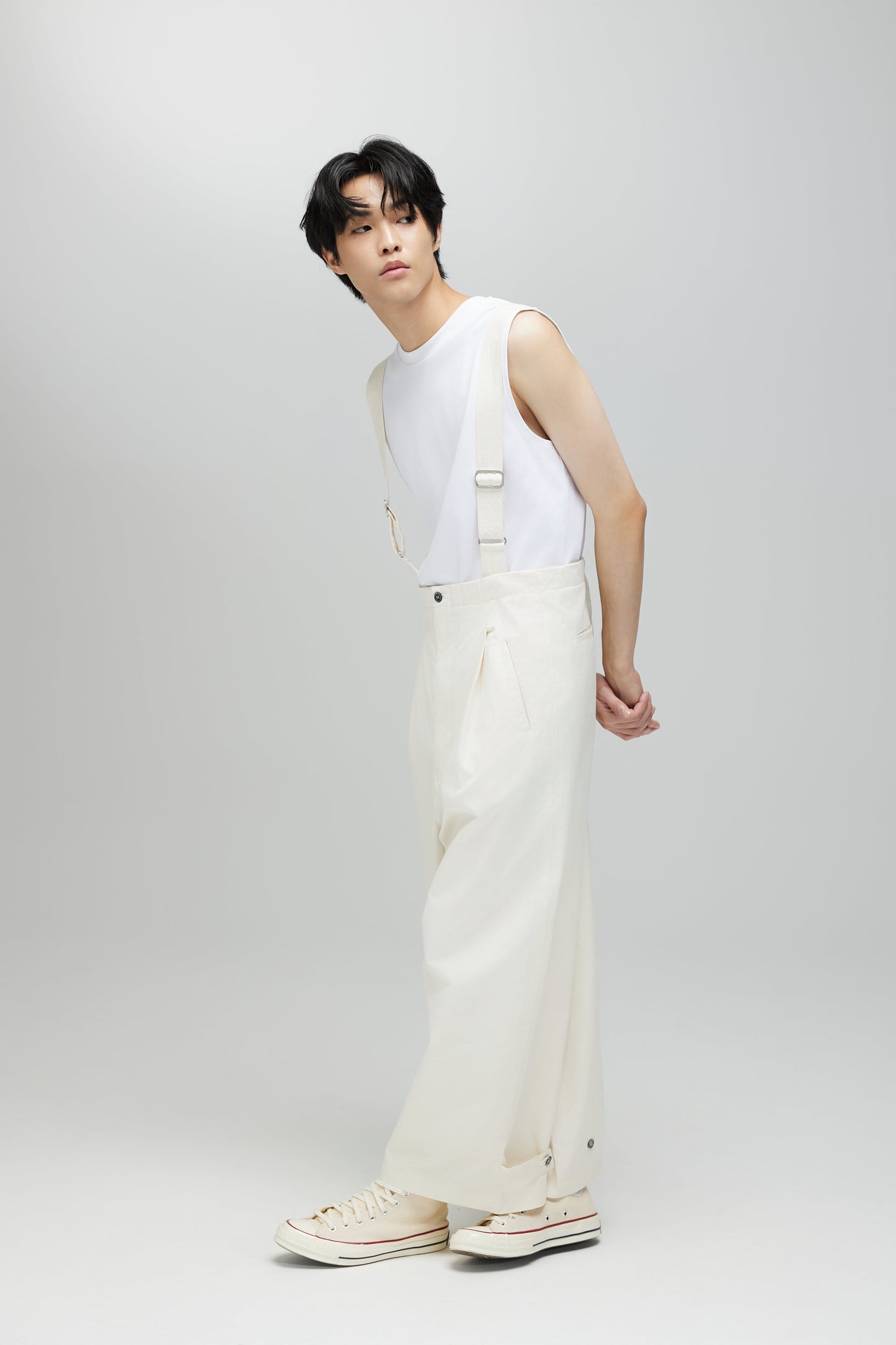 BARUN TROUSERS 2.0 IN SPECKLE CREAM