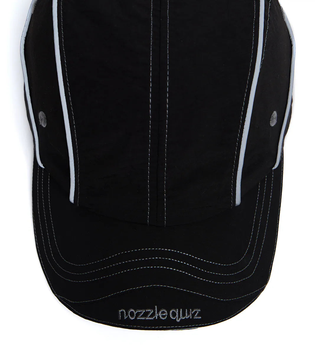 Black - Stitch Split Cap