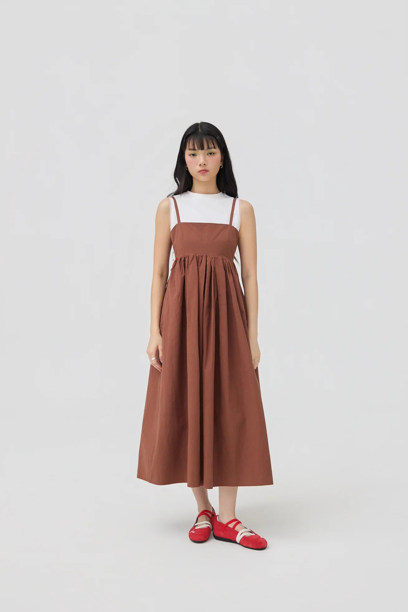 KIKO DRESS IN KABA BROWN
