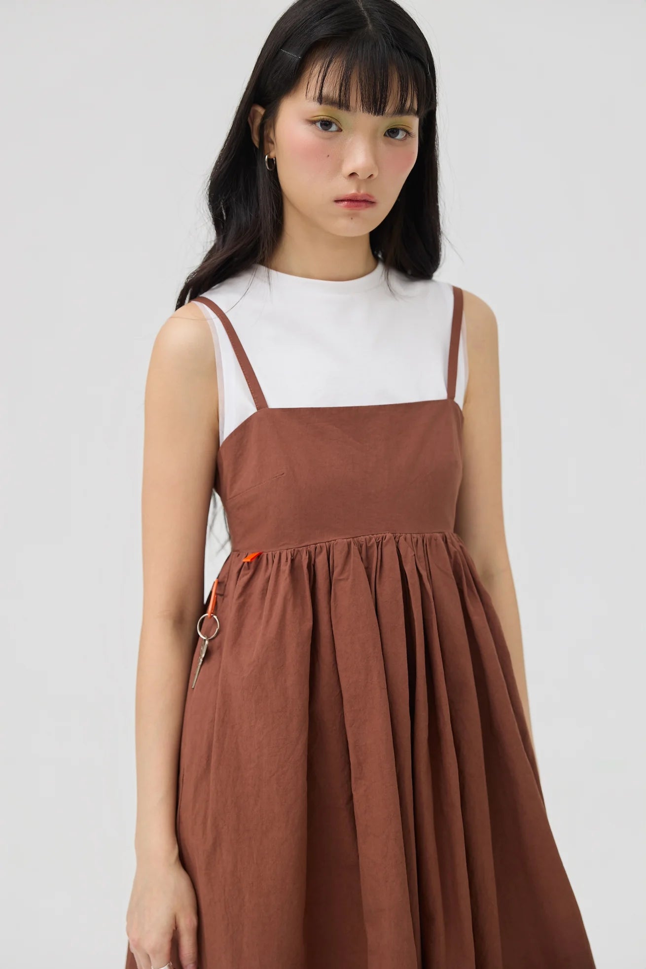 KIKO DRESS IN KABA BROWN