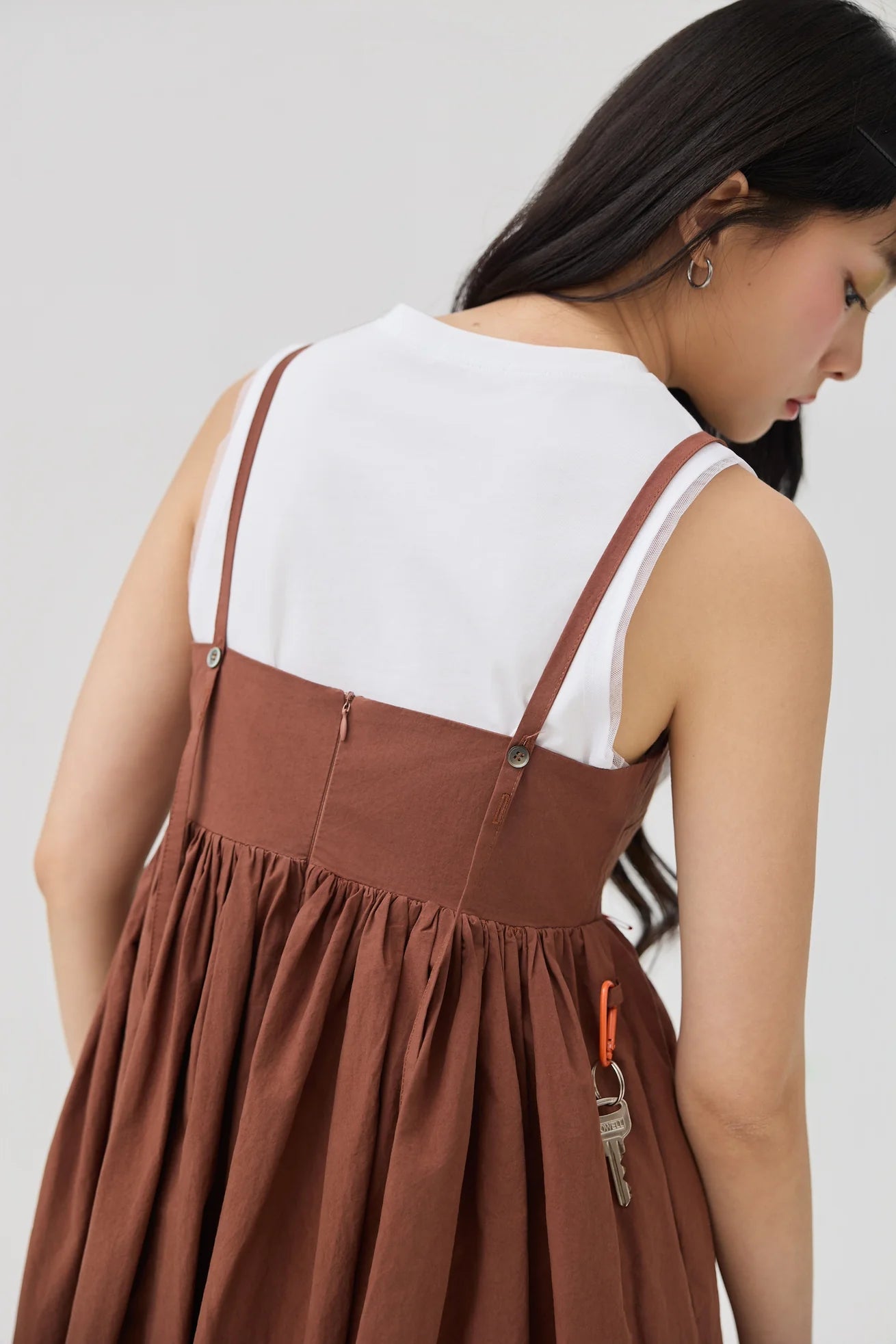 KIKO DRESS IN KABA BROWN