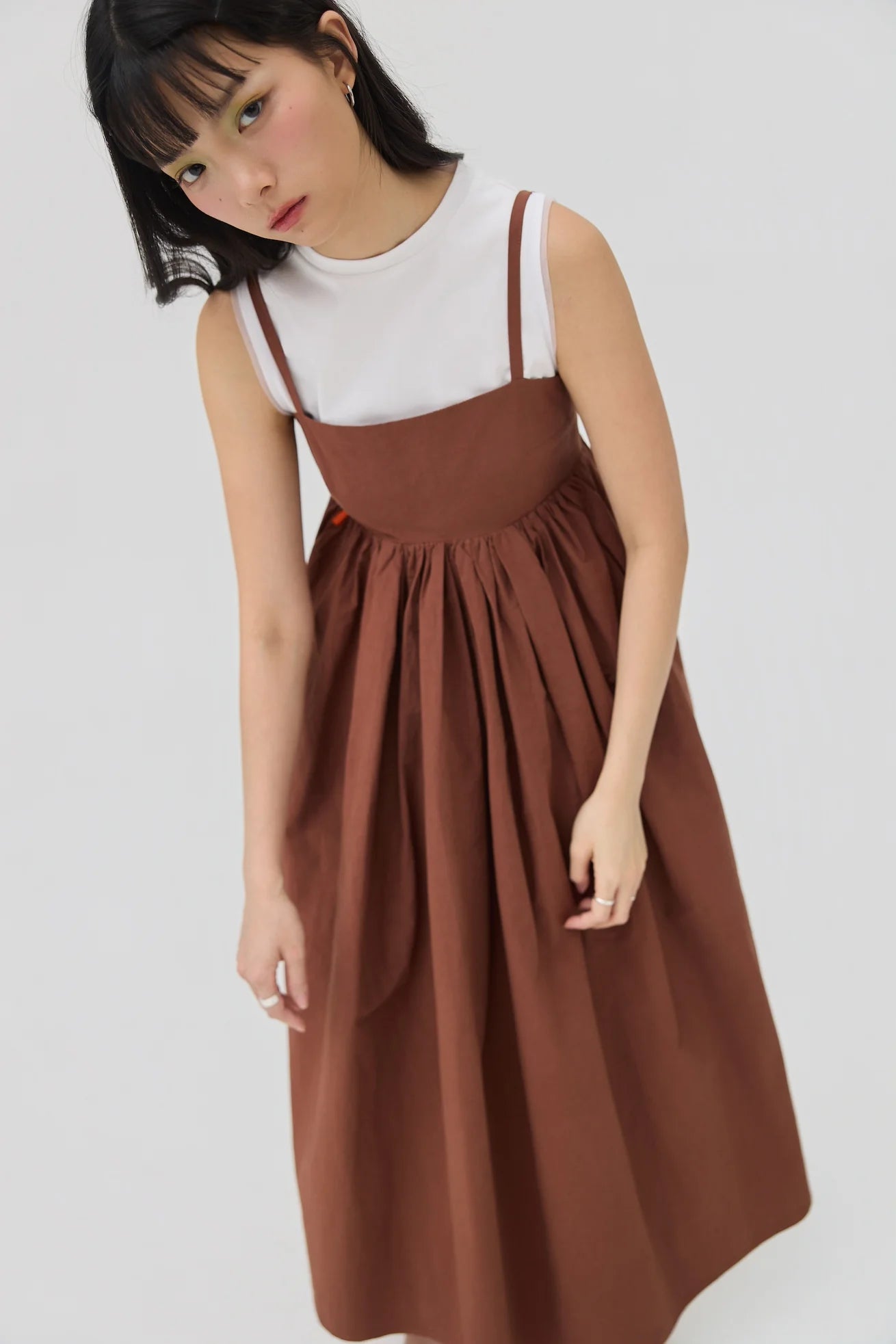 KIKO DRESS IN KABA BROWN