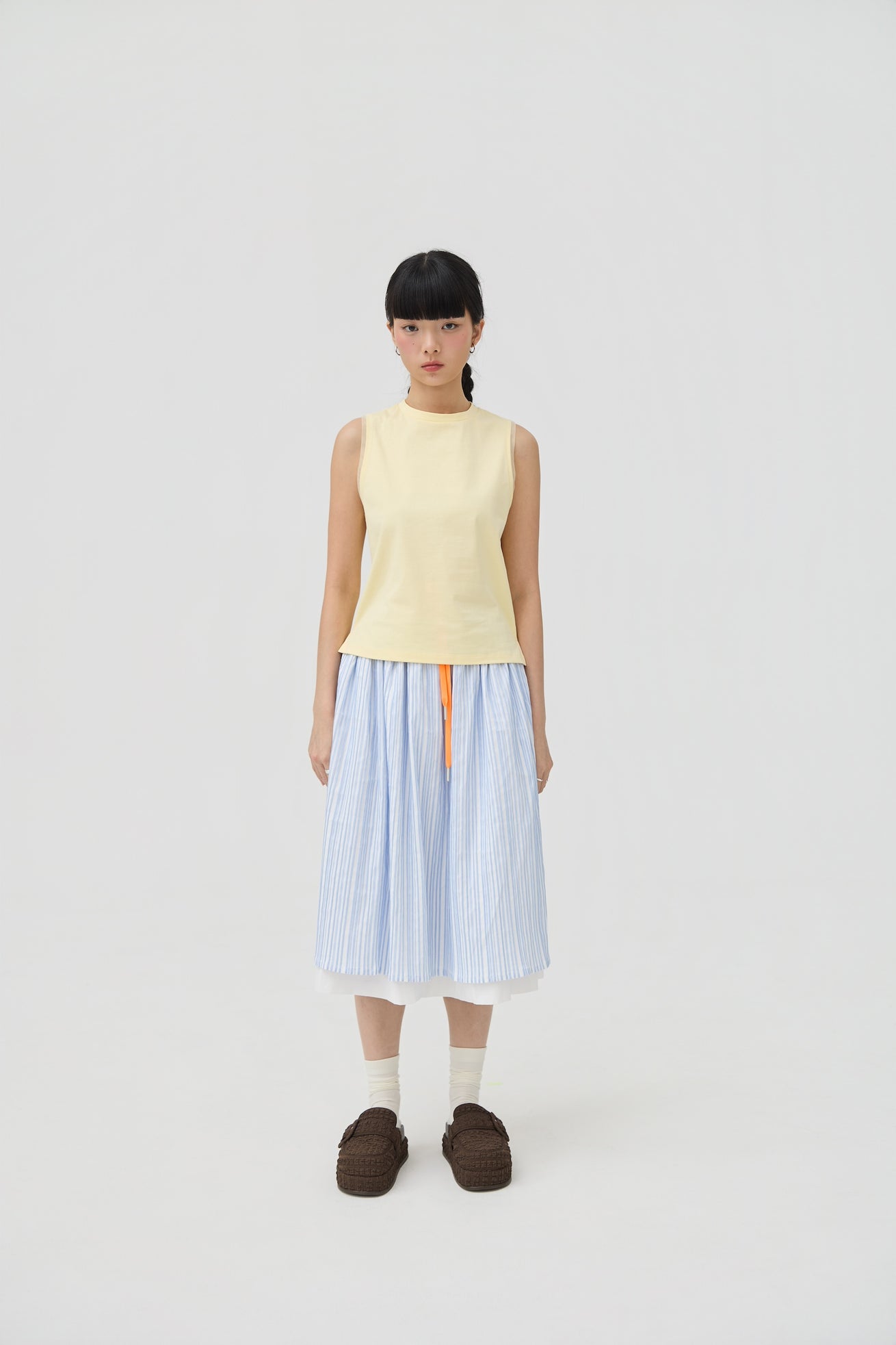 KUMO MUSCLE TANK IN BUTTER YELLOW