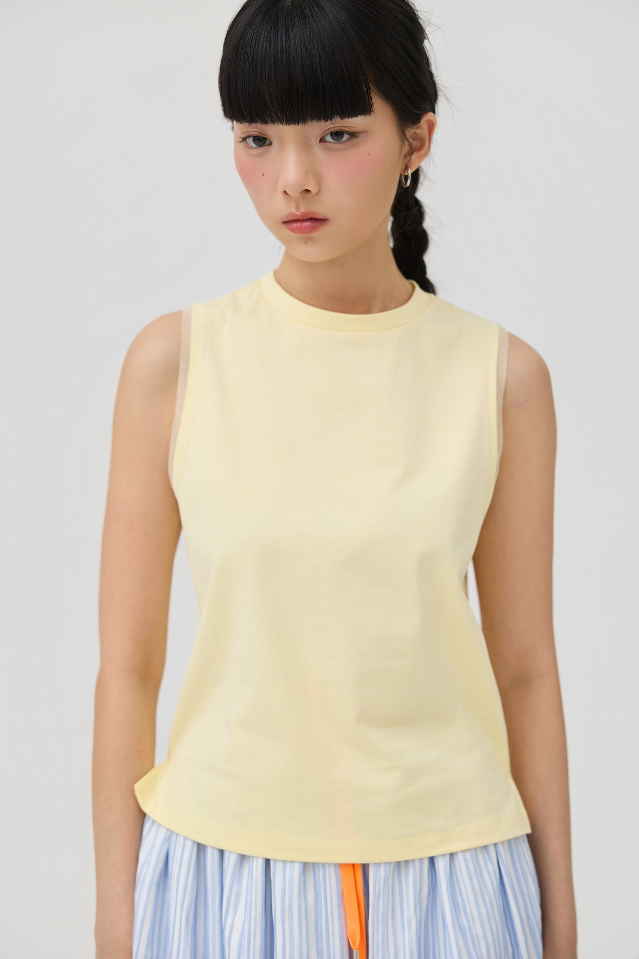 KUMO MUSCLE TANK IN BUTTER YELLOW