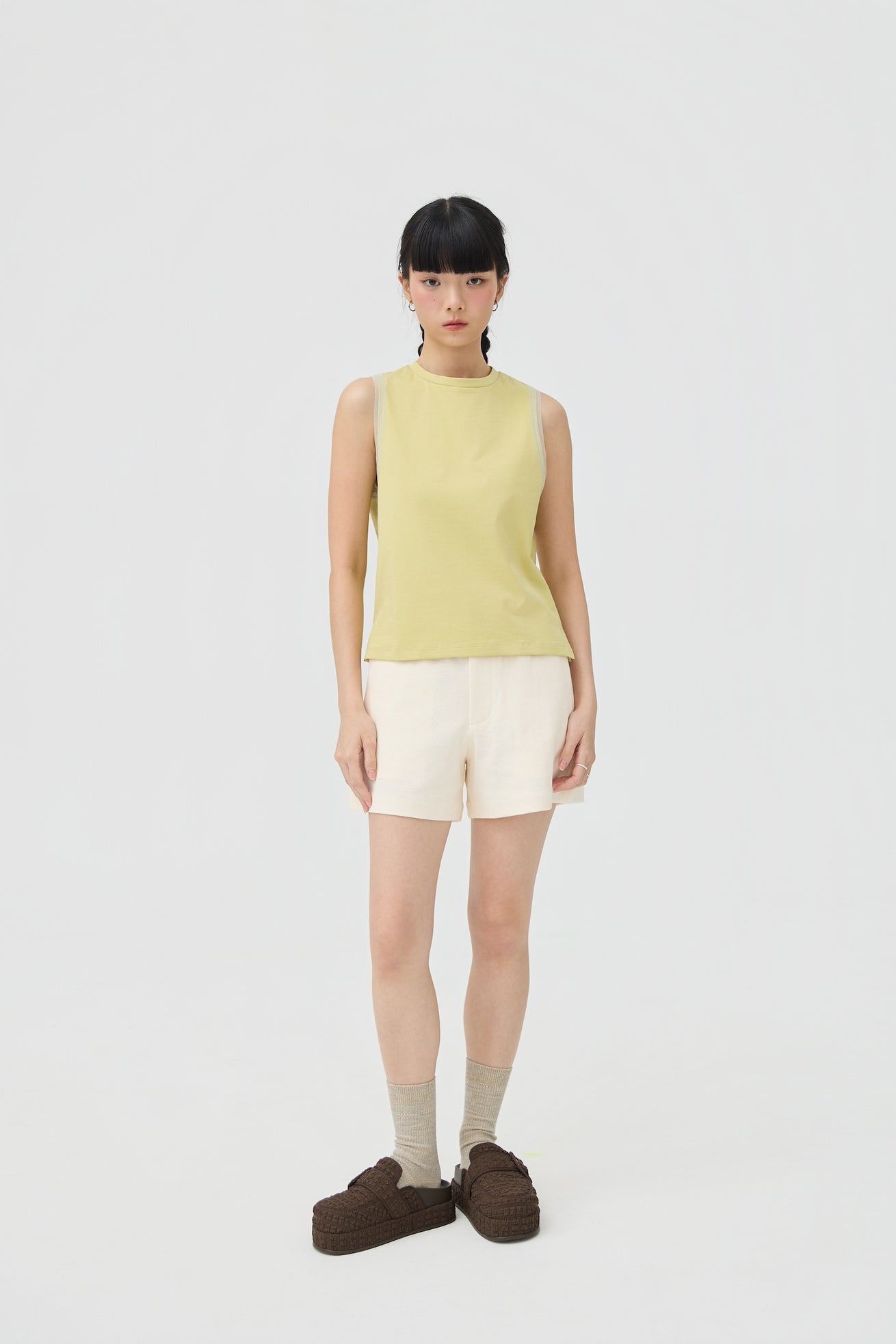 KUMO MUSCLE TANK IN MATCHA GREEN