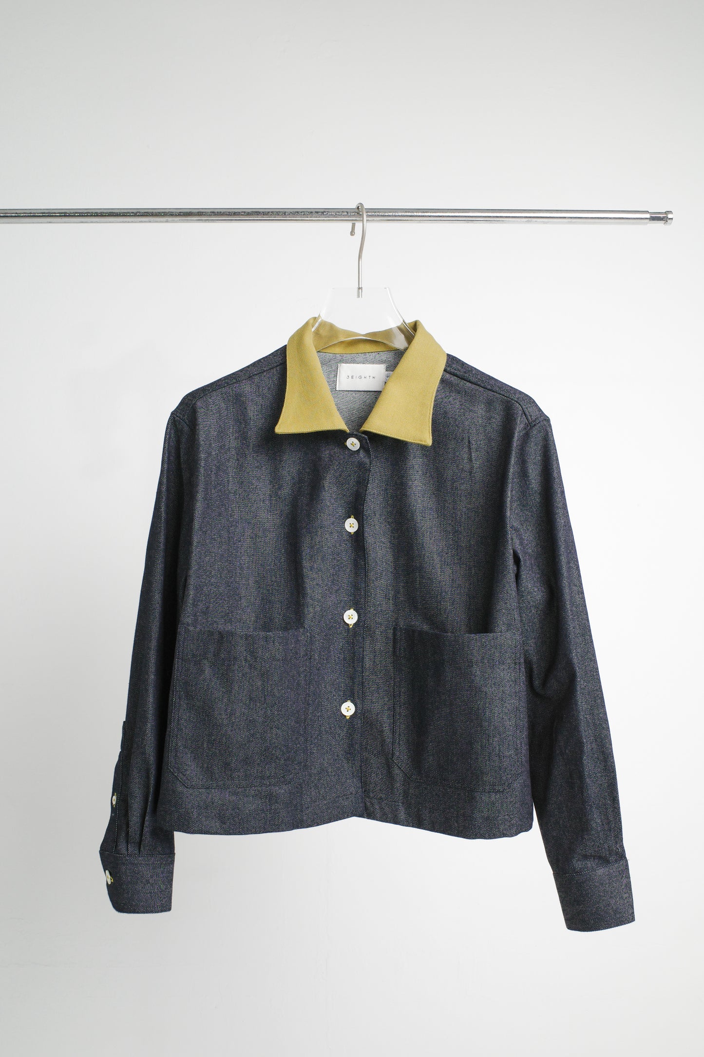 POPPY JACKET IN DENIM & LIME