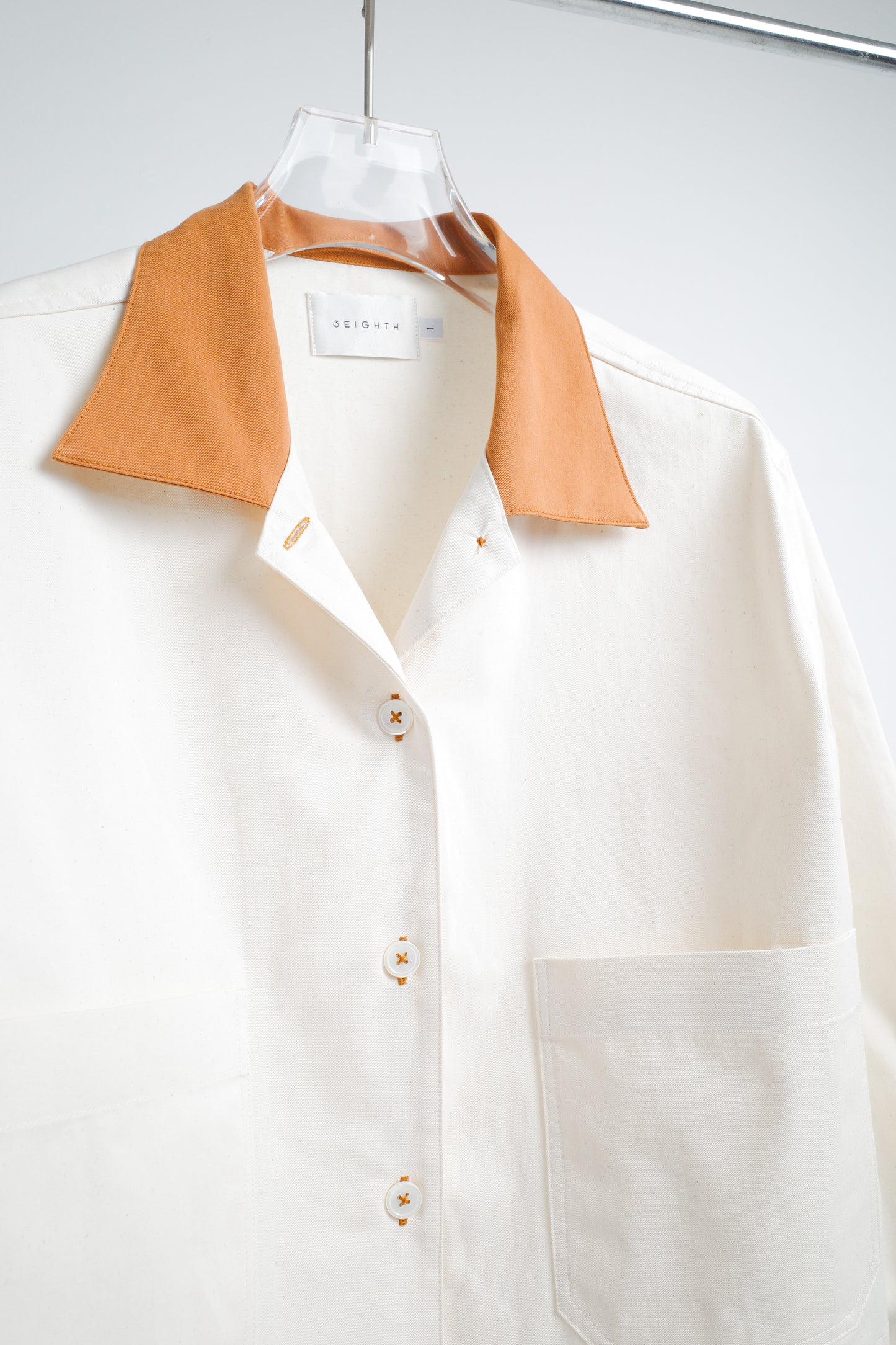 POPPY JACKET IN WHITE & CARAMEL