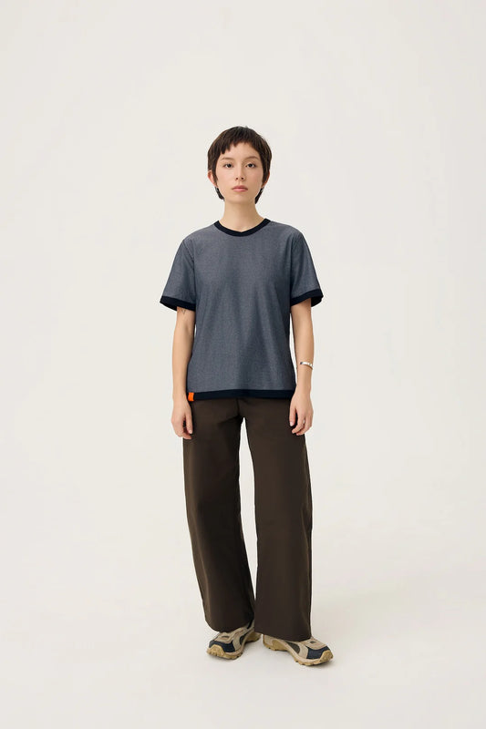 EVERYDAY REVERSIBLE TEE IN BLACK & STEEL GREY