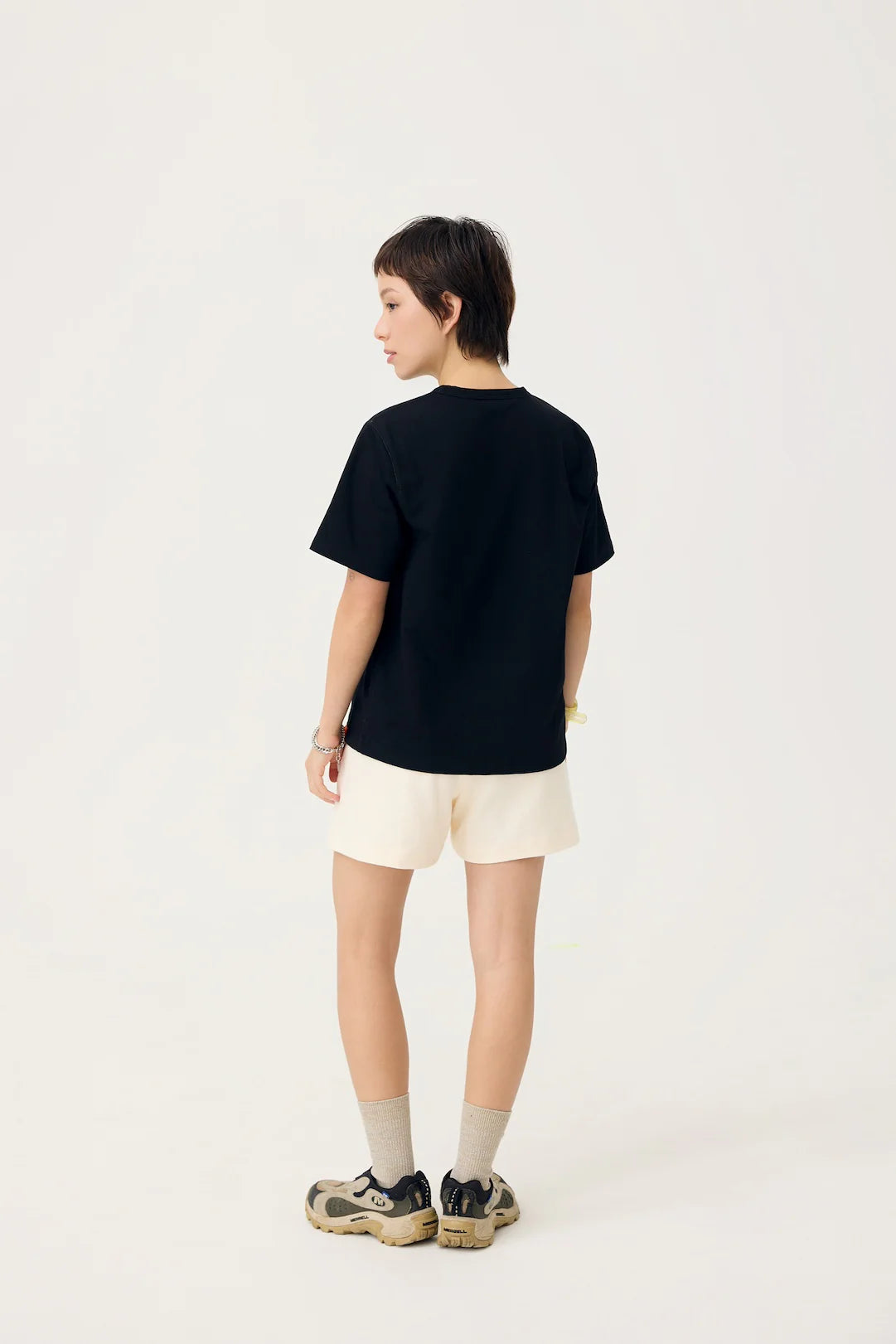 EVERYDAY REVERSIBLE TEE IN BLACK & STEEL GREY