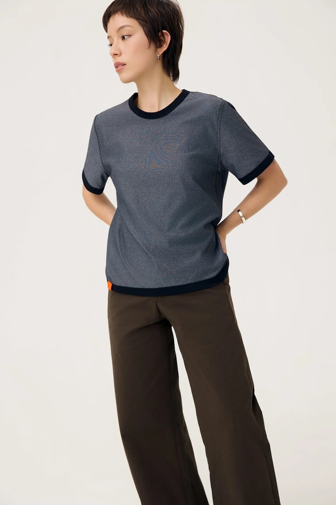 EVERYDAY REVERSIBLE TEE IN BLACK & STEEL GREY