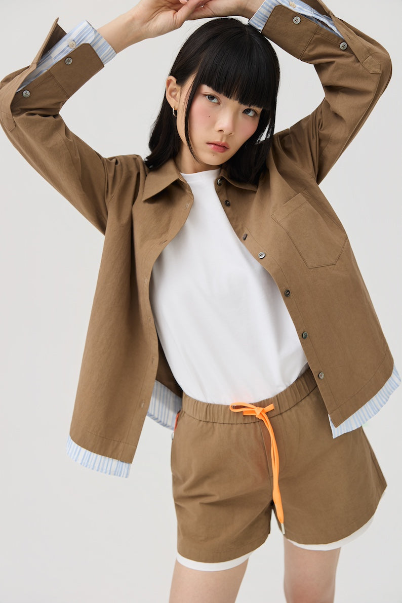 FUTAE SHORTS - SAND STONE