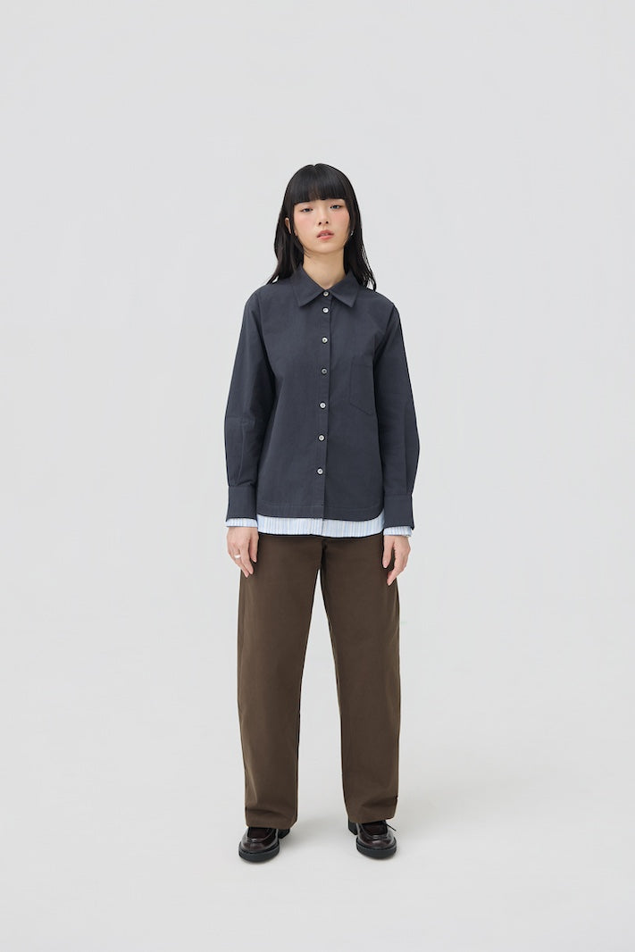 KASANE SHIRT - INK NAVY