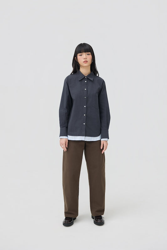 KASANE SHIRT - INK NAVY