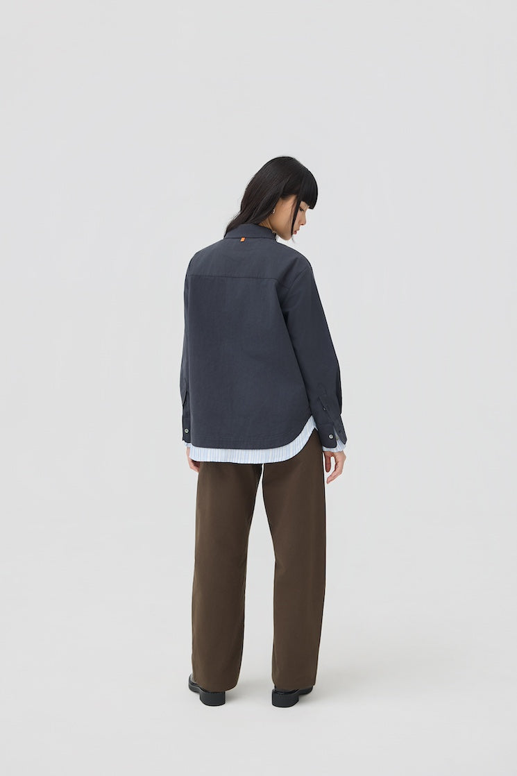 KASANE SHIRT - INK NAVY