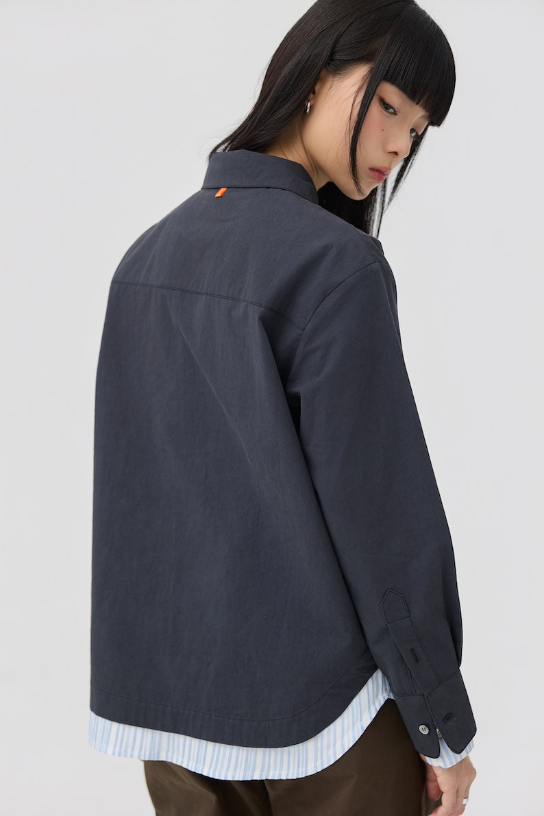 KASANE SHIRT - INK NAVY
