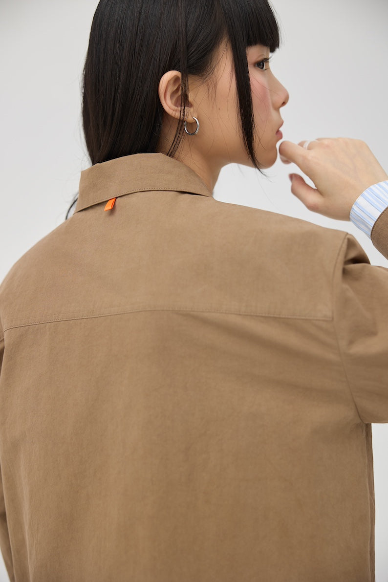 KASANE SHIRT - SAND STONE
