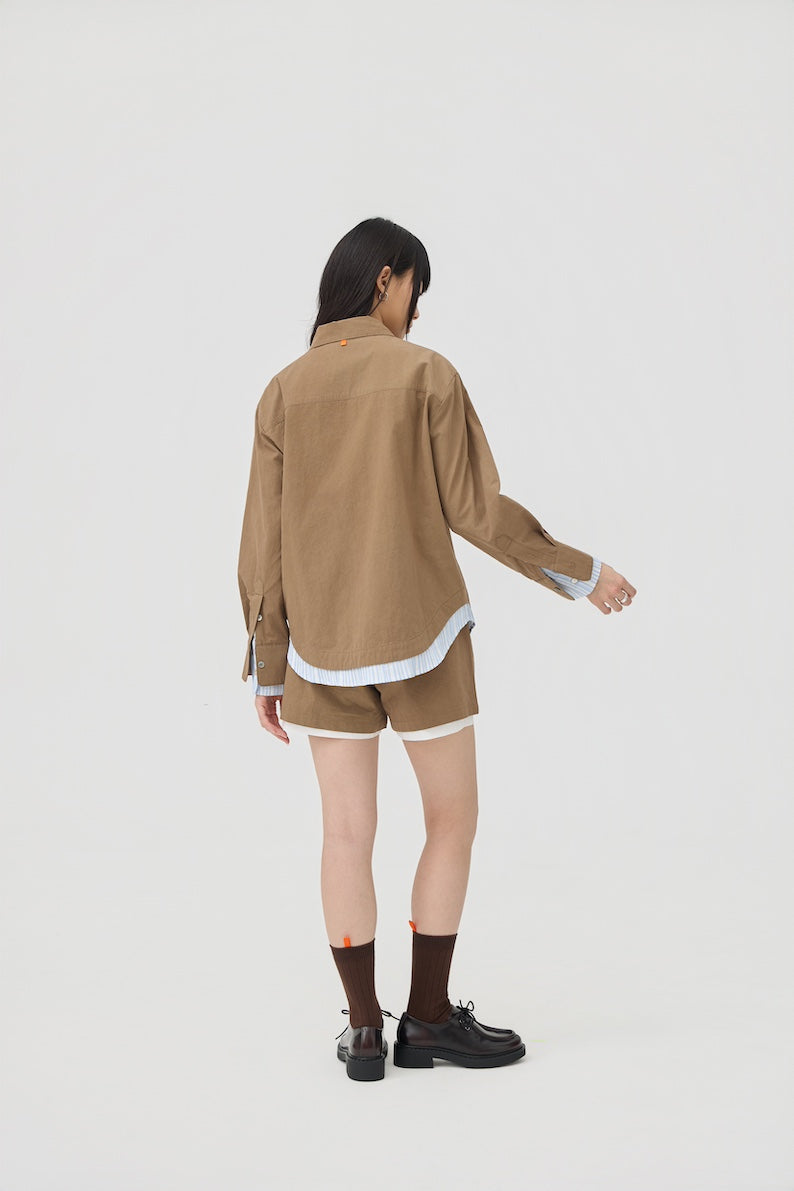 KASANE SHIRT - SAND STONE