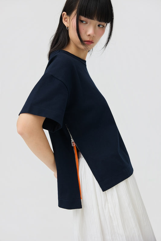 SOKKO ZIP TEE - NAVY
