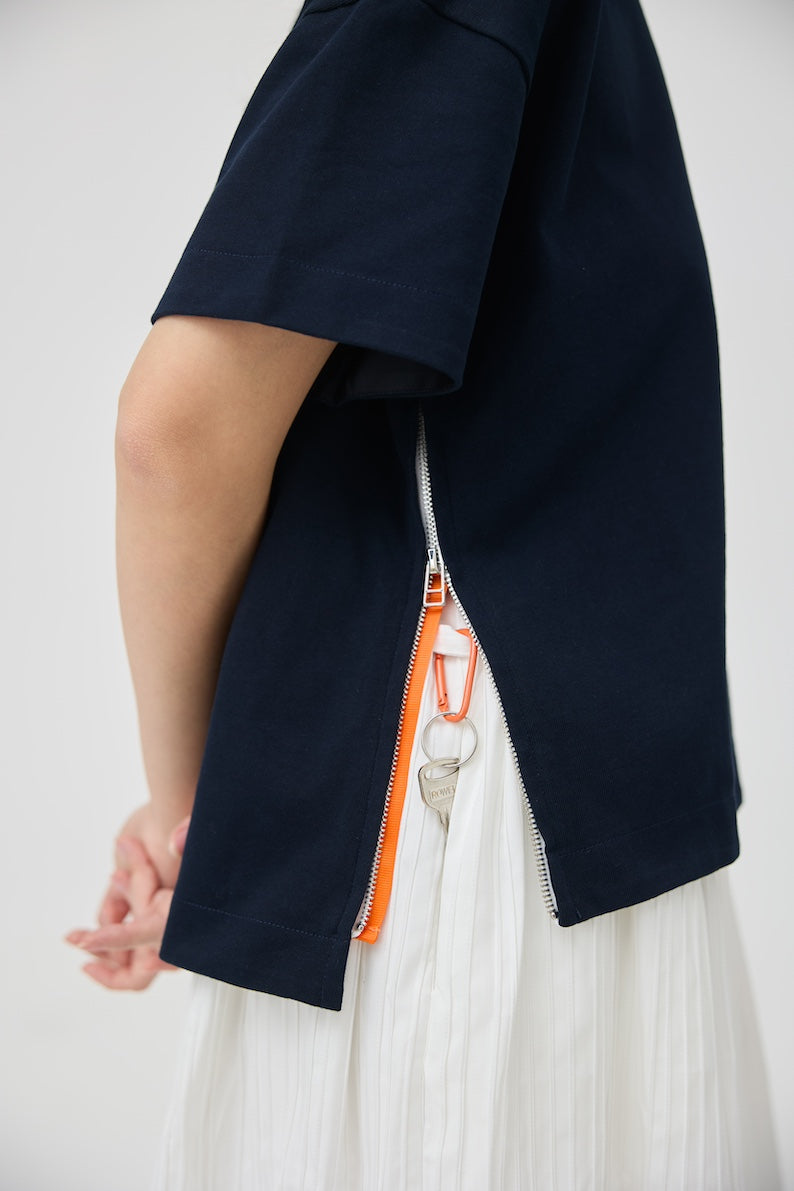 SOKKO ZIP TEE - NAVY