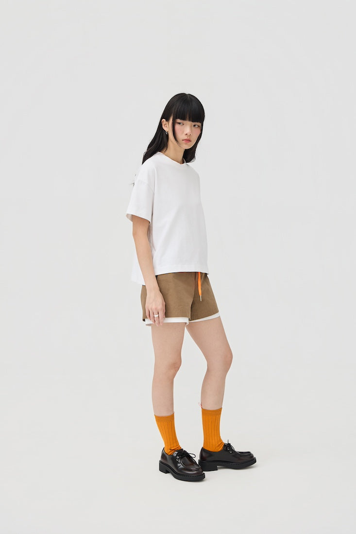 SOKKO ZIP TEE - OPTIC WHITE