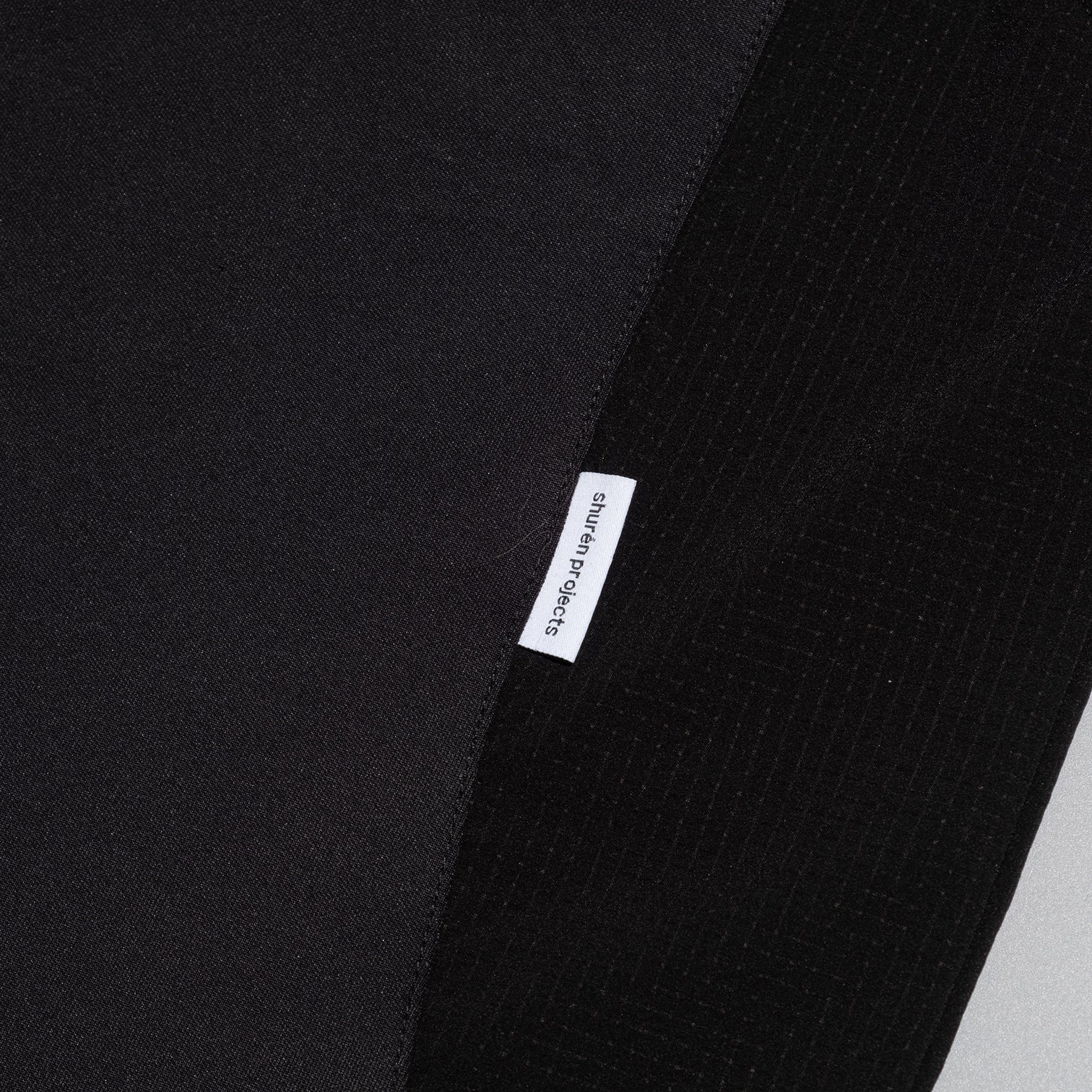 Panel Pants / Nylon – Black - BEV C multi label store