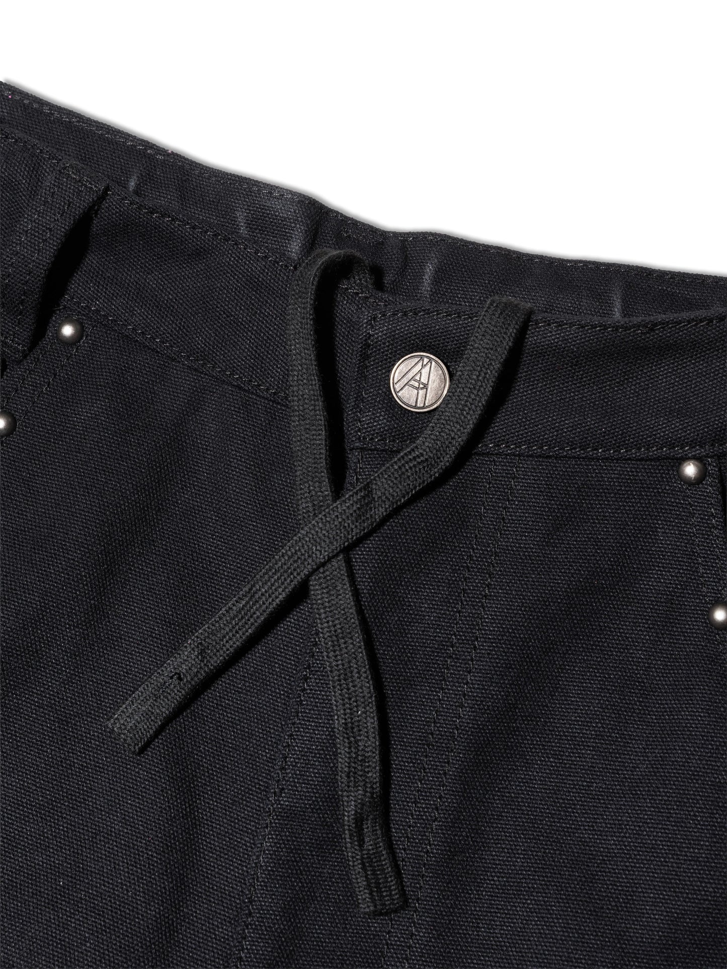STUDDED YANKII PANTS BLACK