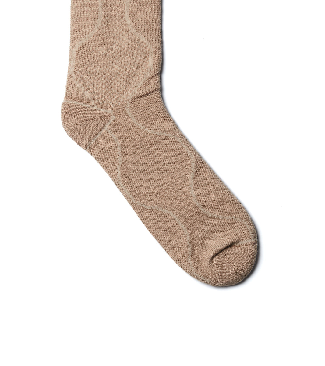 Digit No. casual cuff socks - Quilted Brn