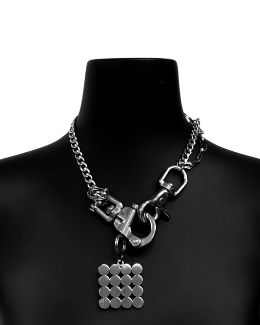 NOIZ N6ACC2 LOGO INDUSTRIAL LUXE CHAIN NECKLACE