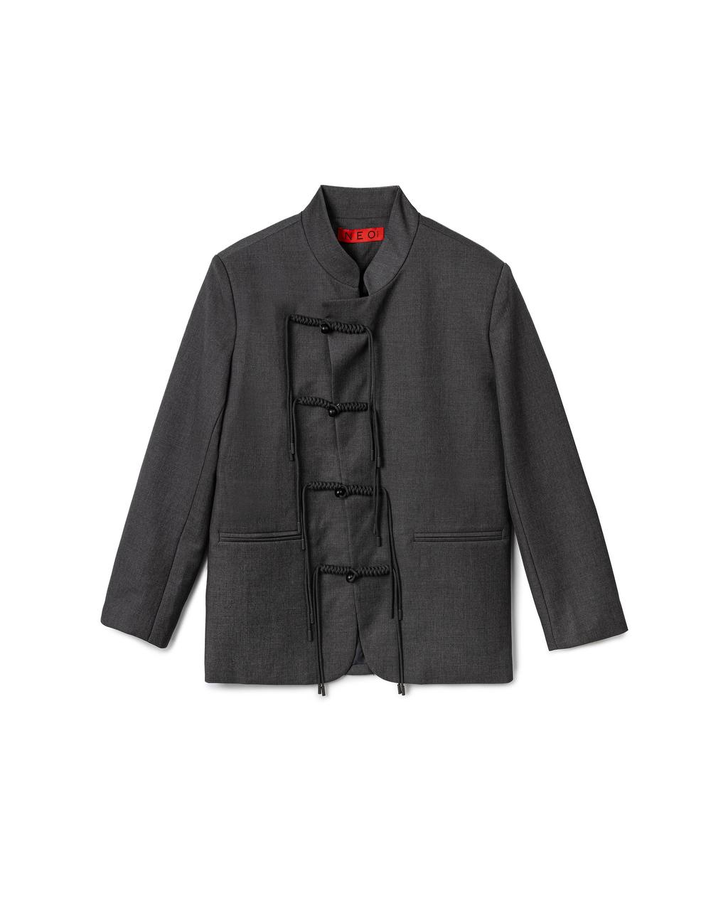 VOL.3_CH.1 Mandarin Rope Suit - Grey